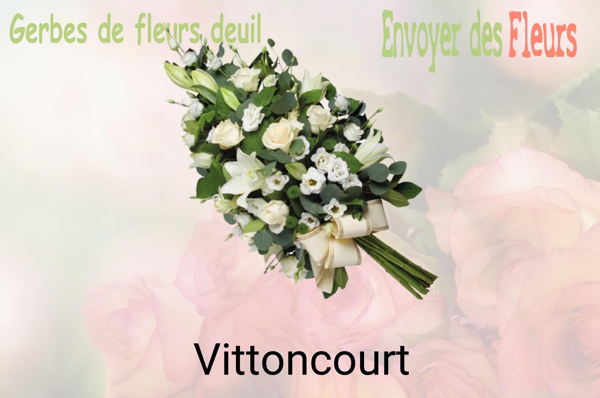Gerbe de fleurs de deuil livrée à Vittoncourt
